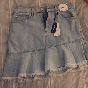 NWT express jean skirt